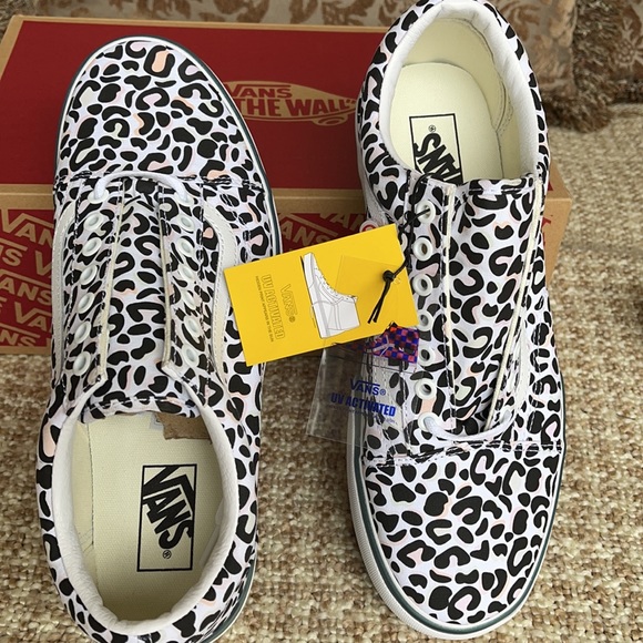 Vans Old Skool Stacked Uv Ink Leopard/True White M - Picture 12 of 16